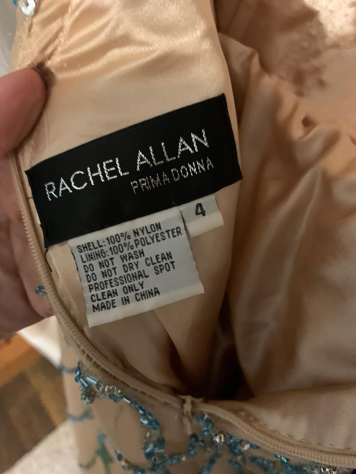 Rachel Allan Size 0 Prom Halter Nude Ball Gown on Queenly