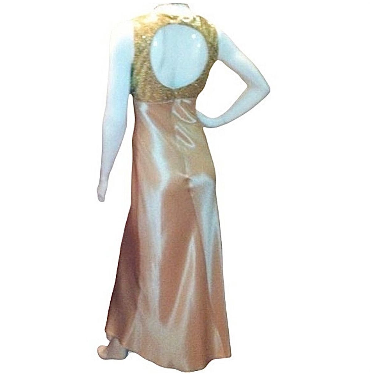 Size 6 Prom Gold Floor Length Maxi on Queenly