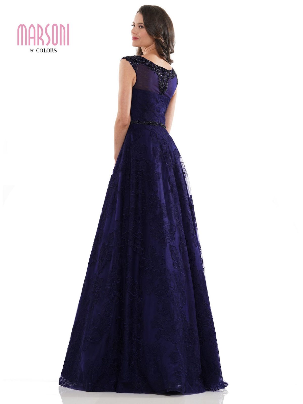 Style MV1129 Colors Blue Size 4 Prom Wedding Guest A-line Dress on Queenly