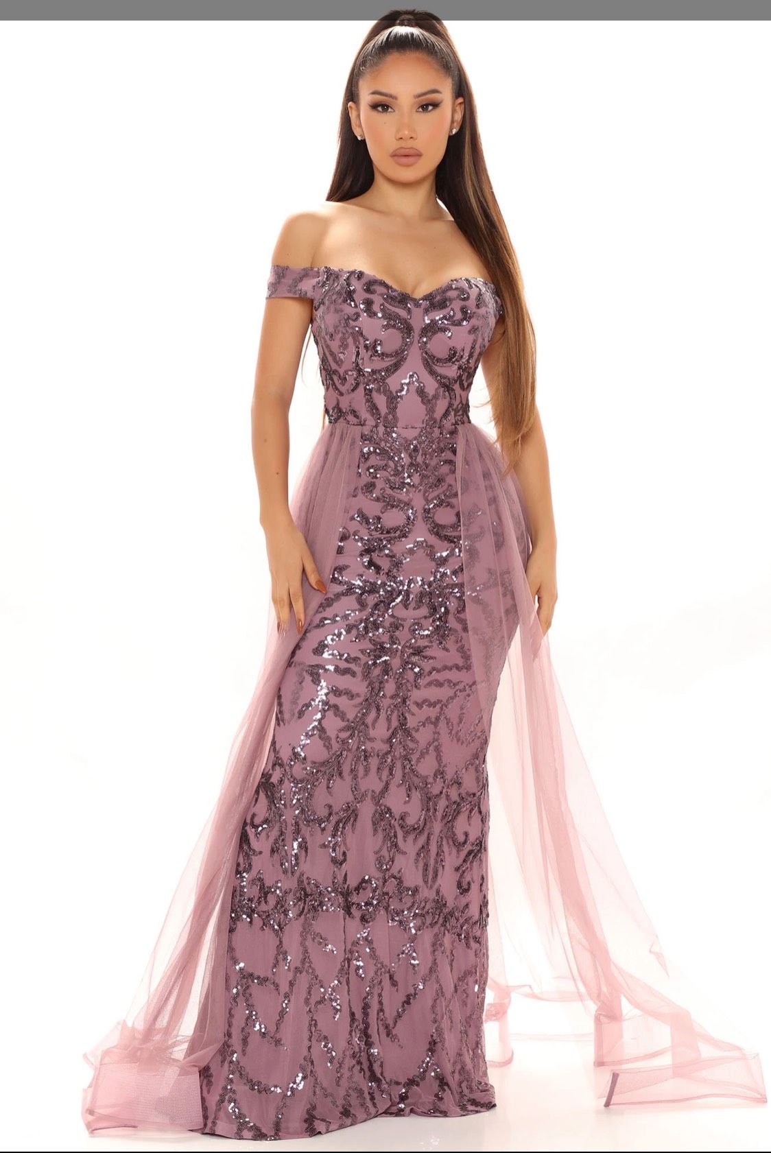 Fashion Nova Size 6 Purple Mermaid Dress on Queenly