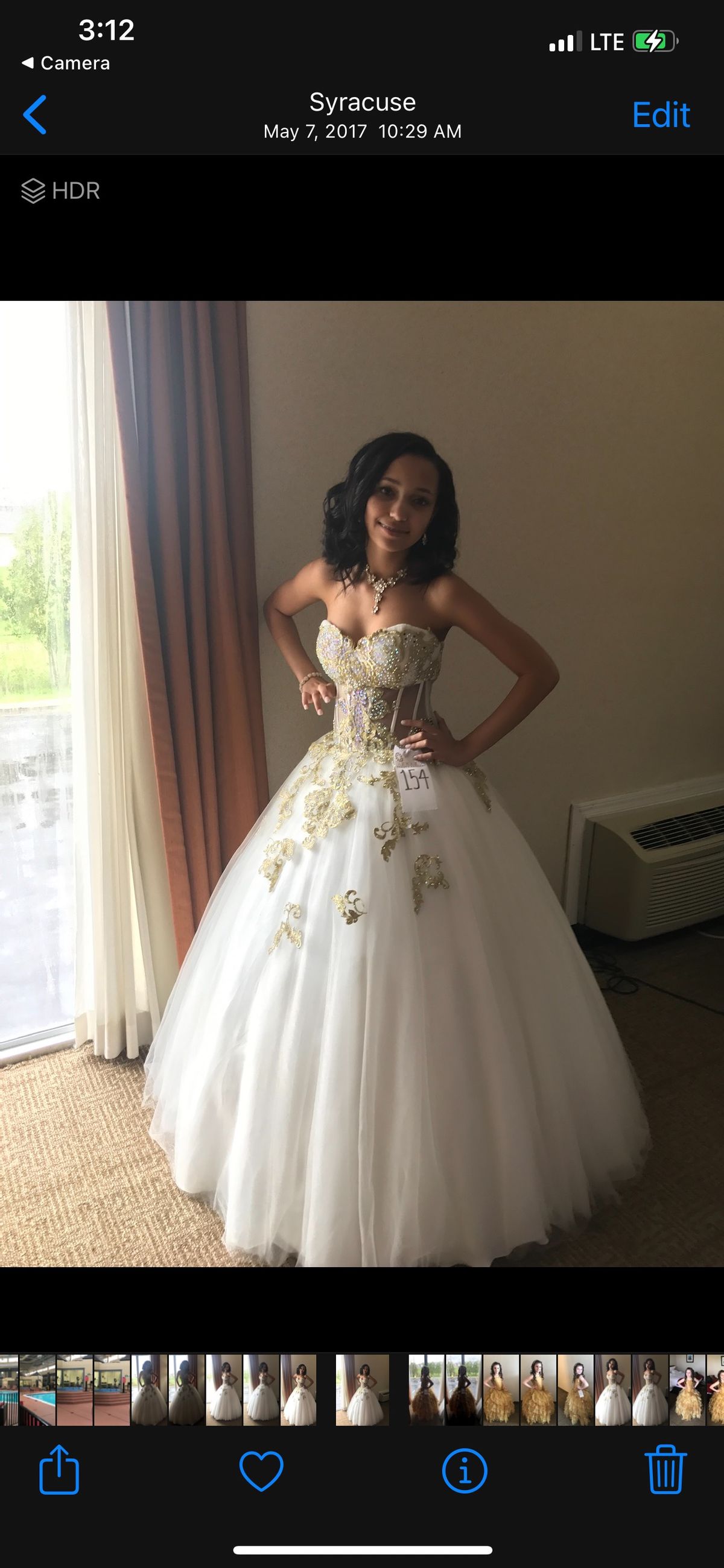 Jovani Size 2 Pageant White Ball Gown on Queenly