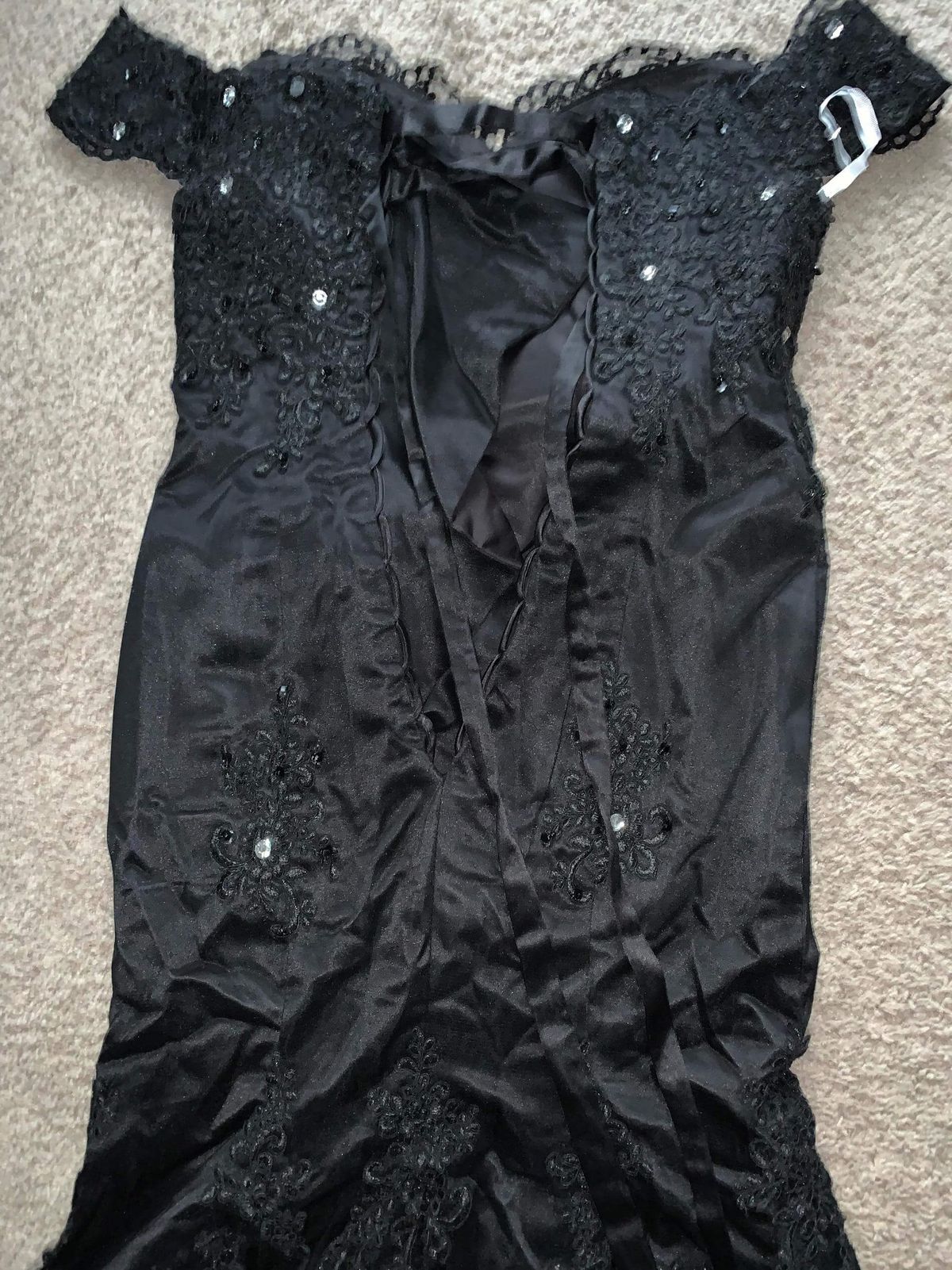 Size 8 Lace Black Mermaid Dress on Queenly