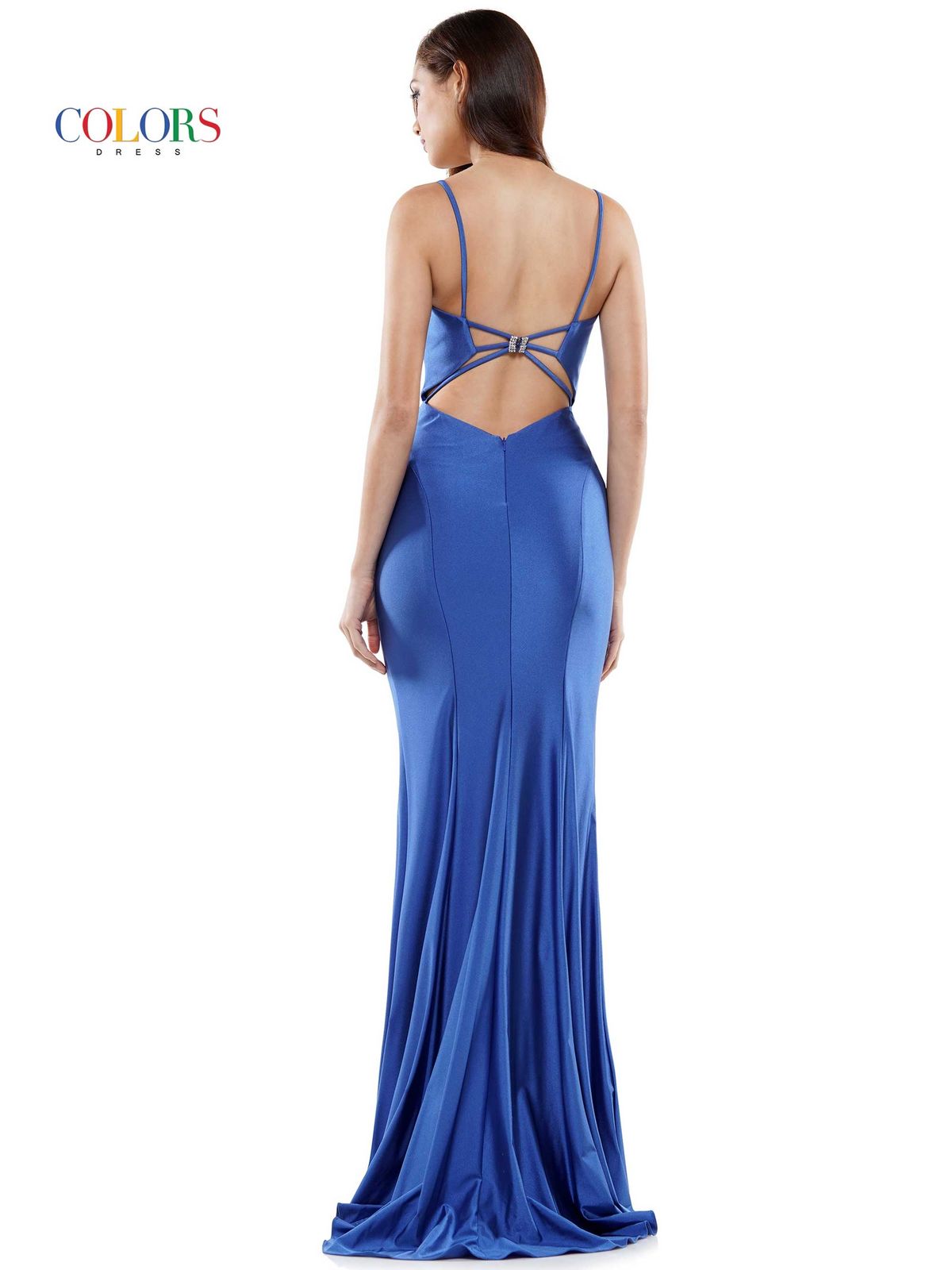 Style G990 Colors Size 4 Royal Blue Side Slit Dress on Queenly
