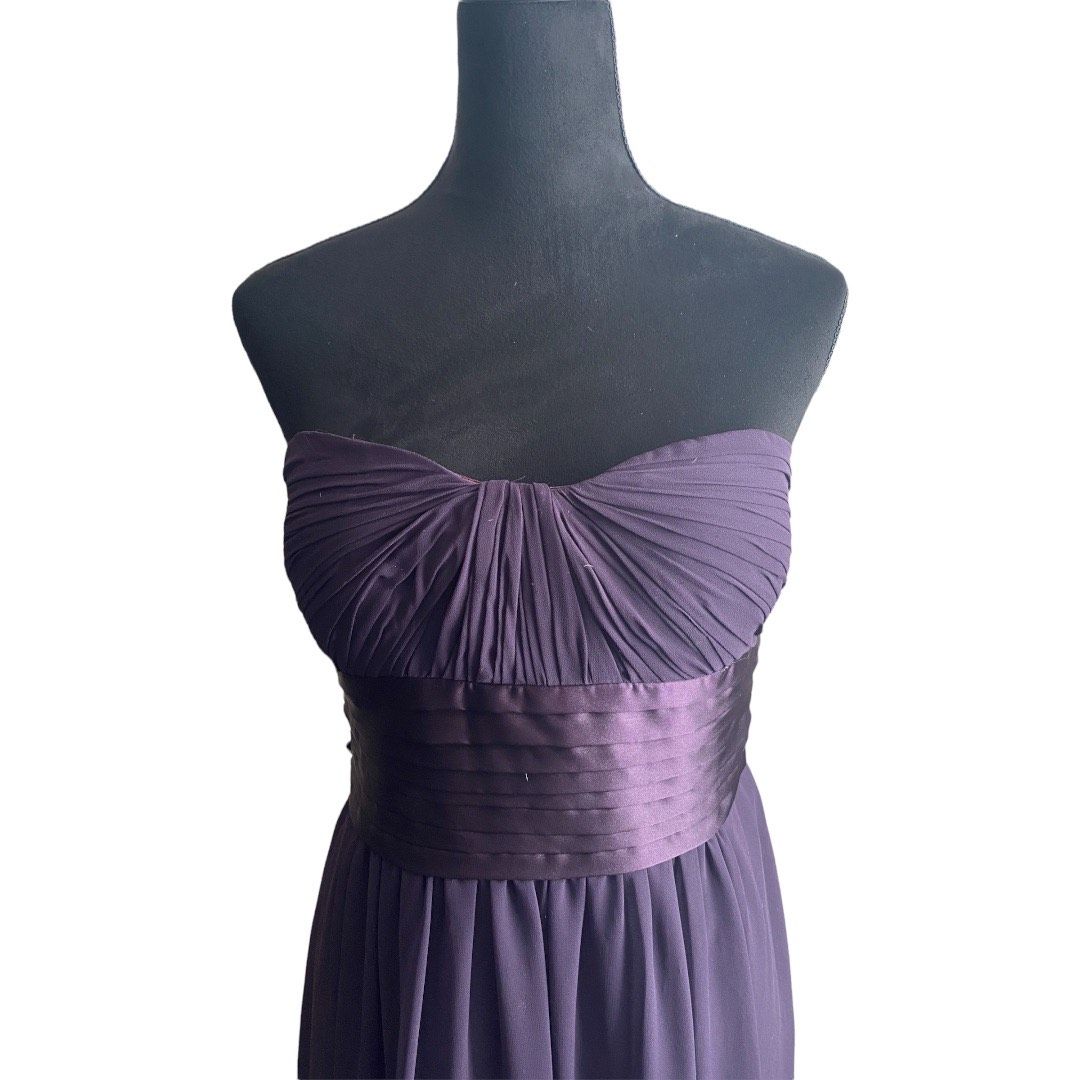 Bill levkoff Size 10 Strapless Purple Ball Gown on Queenly