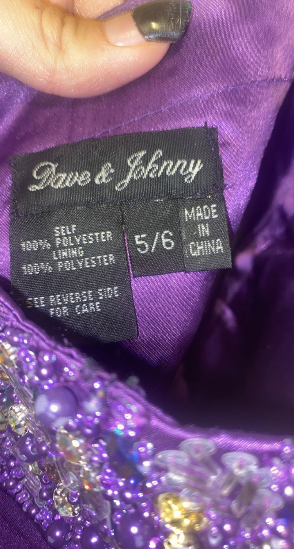 Dave and Johnny Size 4 Purple A-line Dress on Queenly