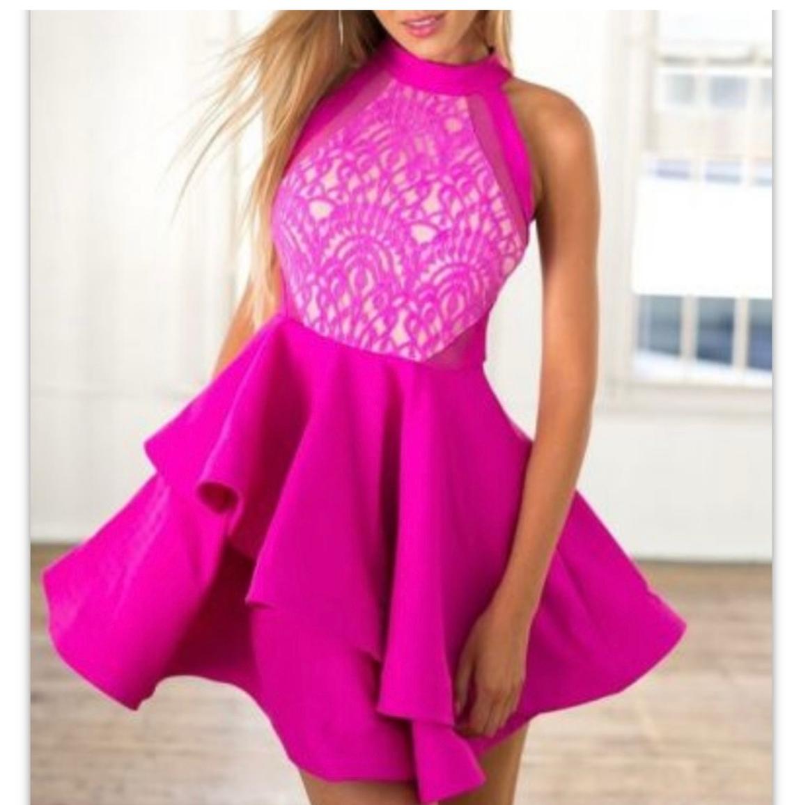 Size 10 Hot Pink Cocktail Dress on Queenly
