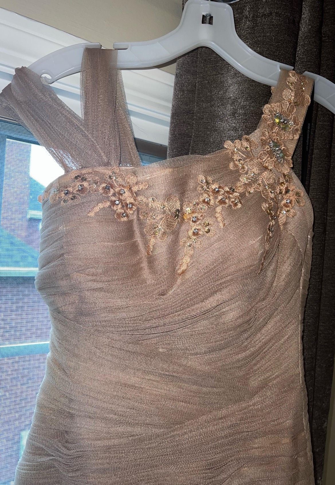 Alyce Paris Size 6 Bridesmaid Nude Mermaid Dress on Queenly