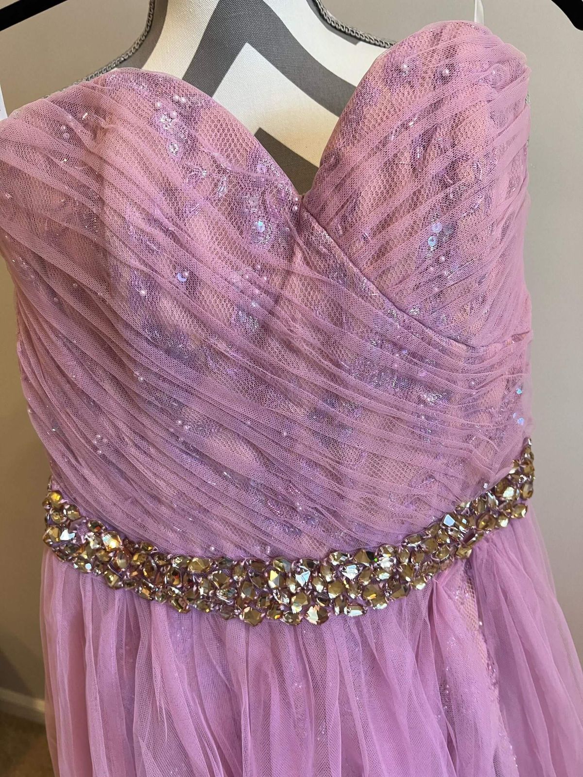 Sherri Hill Size 4 Pageant Purple Side Slit Dress on Queenly