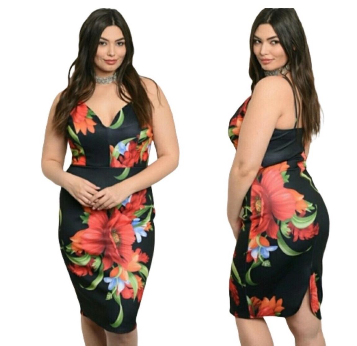 Plus Size 22 Multicolor Cocktail Dress on Queenly
