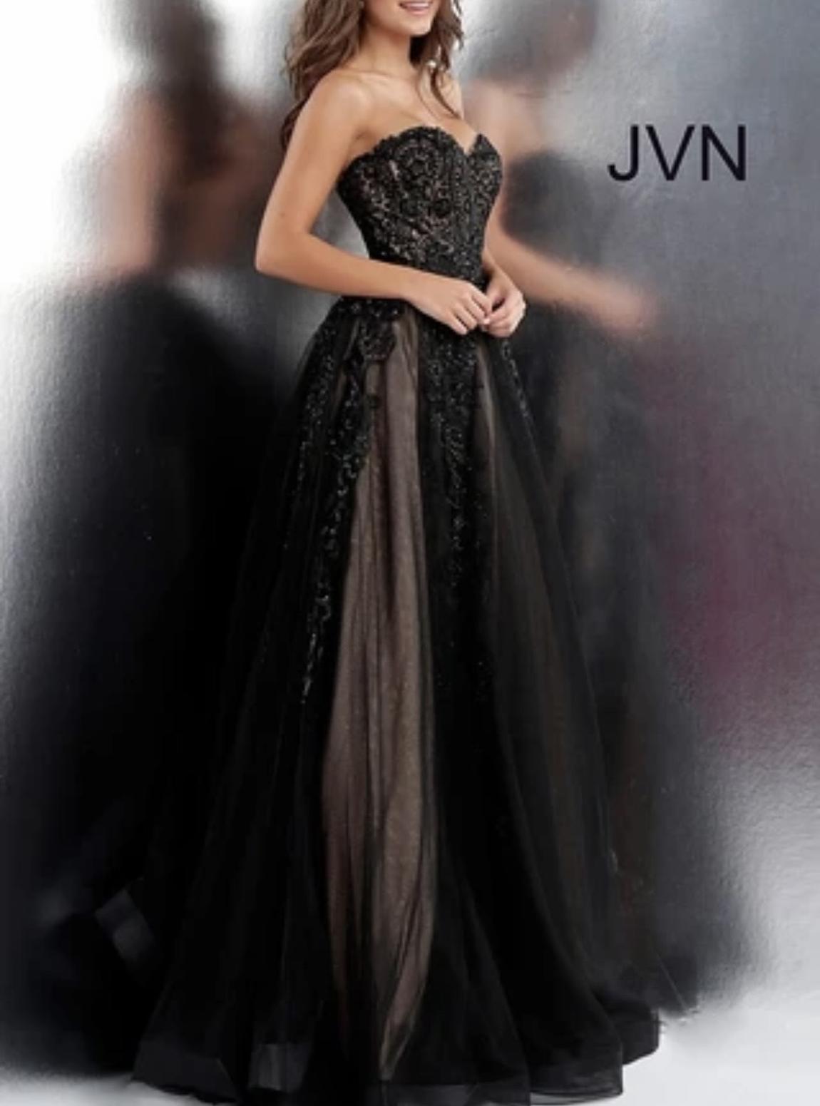 Jovani Size 8 Prom Black Ball Gown on Queenly