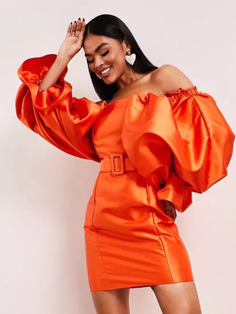 ASOS LUXE Size 2 Orange Cocktail Dress on Queenly