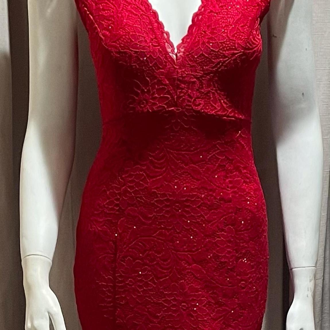 Size 4 Red Mermaid Dress on Queenly
