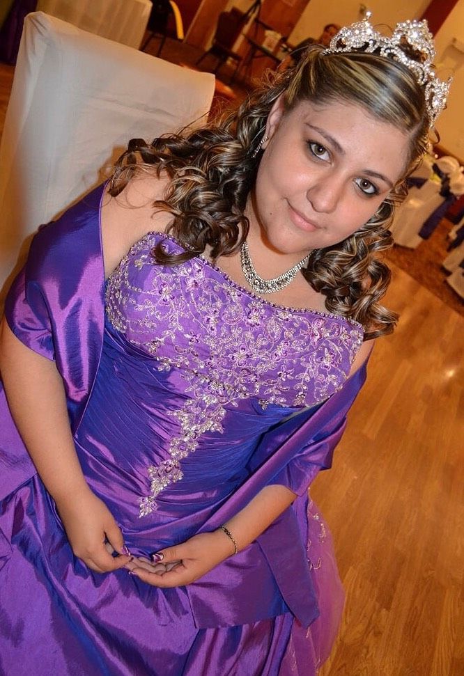 Size 12 Purple Ball Gown on Queenly