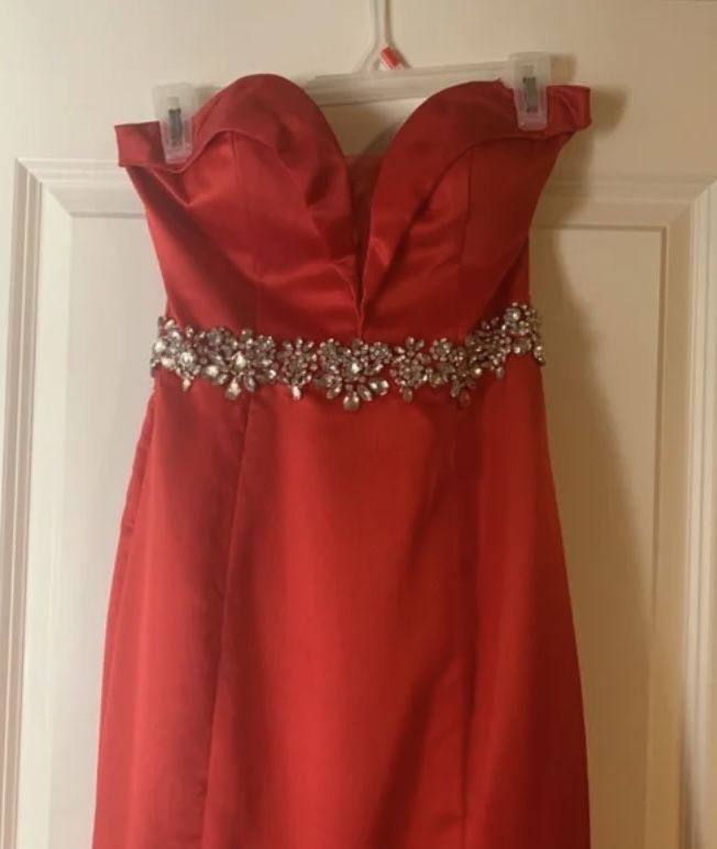 Rachel Allan Size 6 Red Ball Gown on Queenly