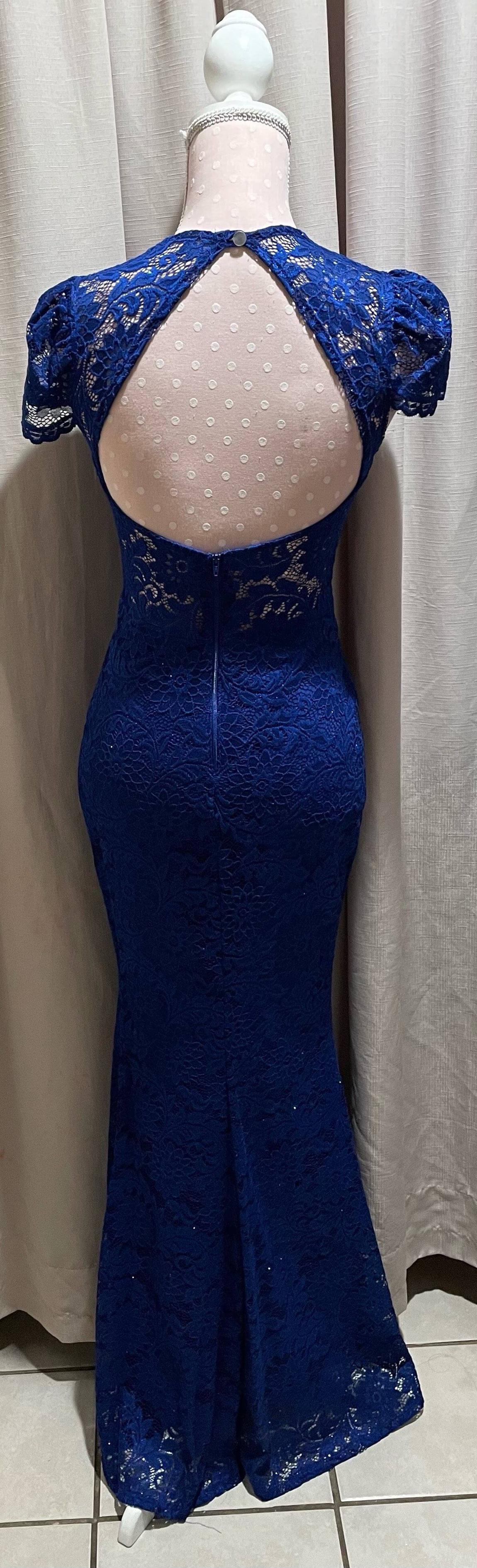 Size 6 Royal Blue Mermaid Dress on Queenly