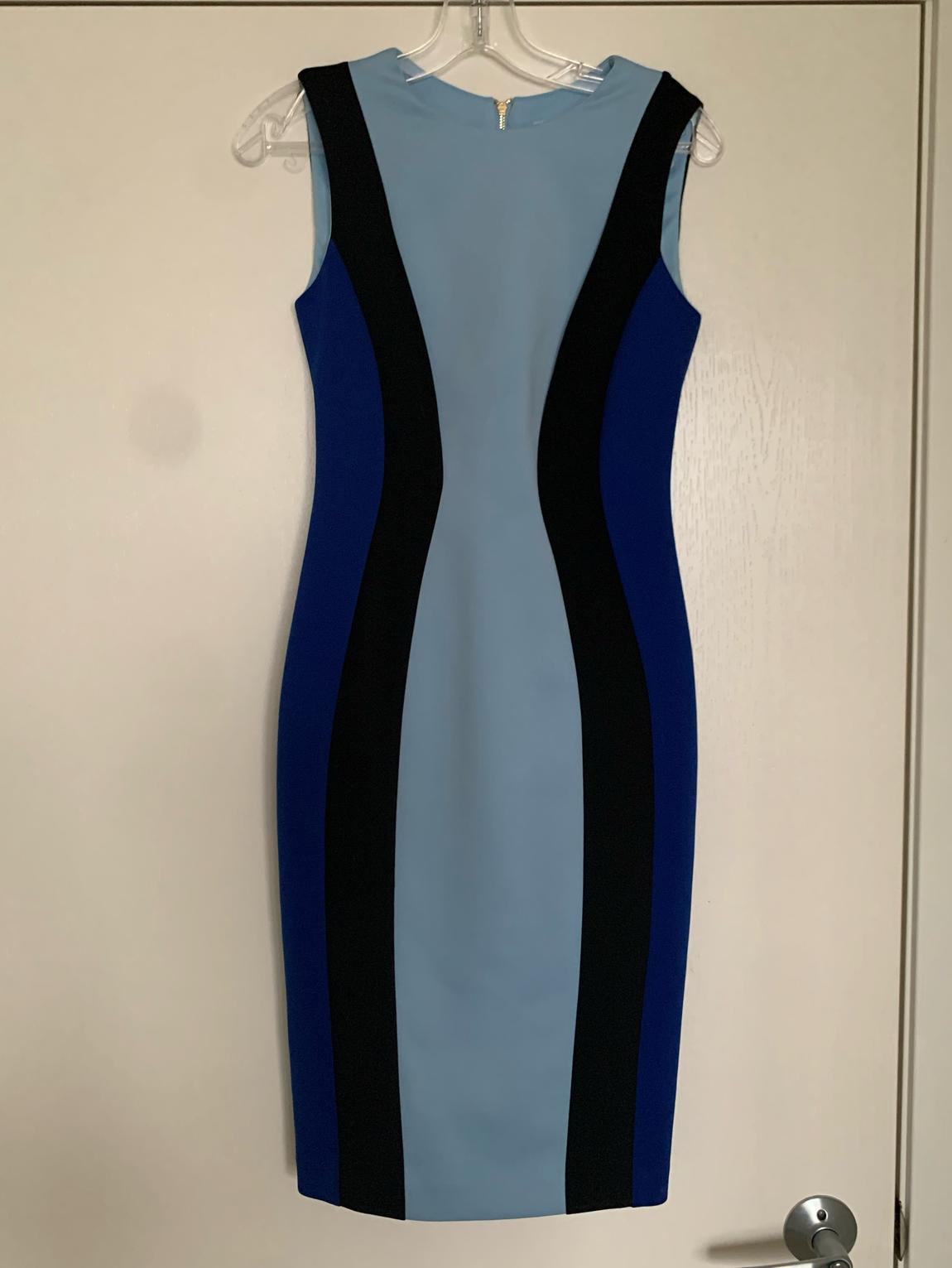 Calvin Klein Size 2 Pageant Interview Blue Floor Length Maxi on Queenly