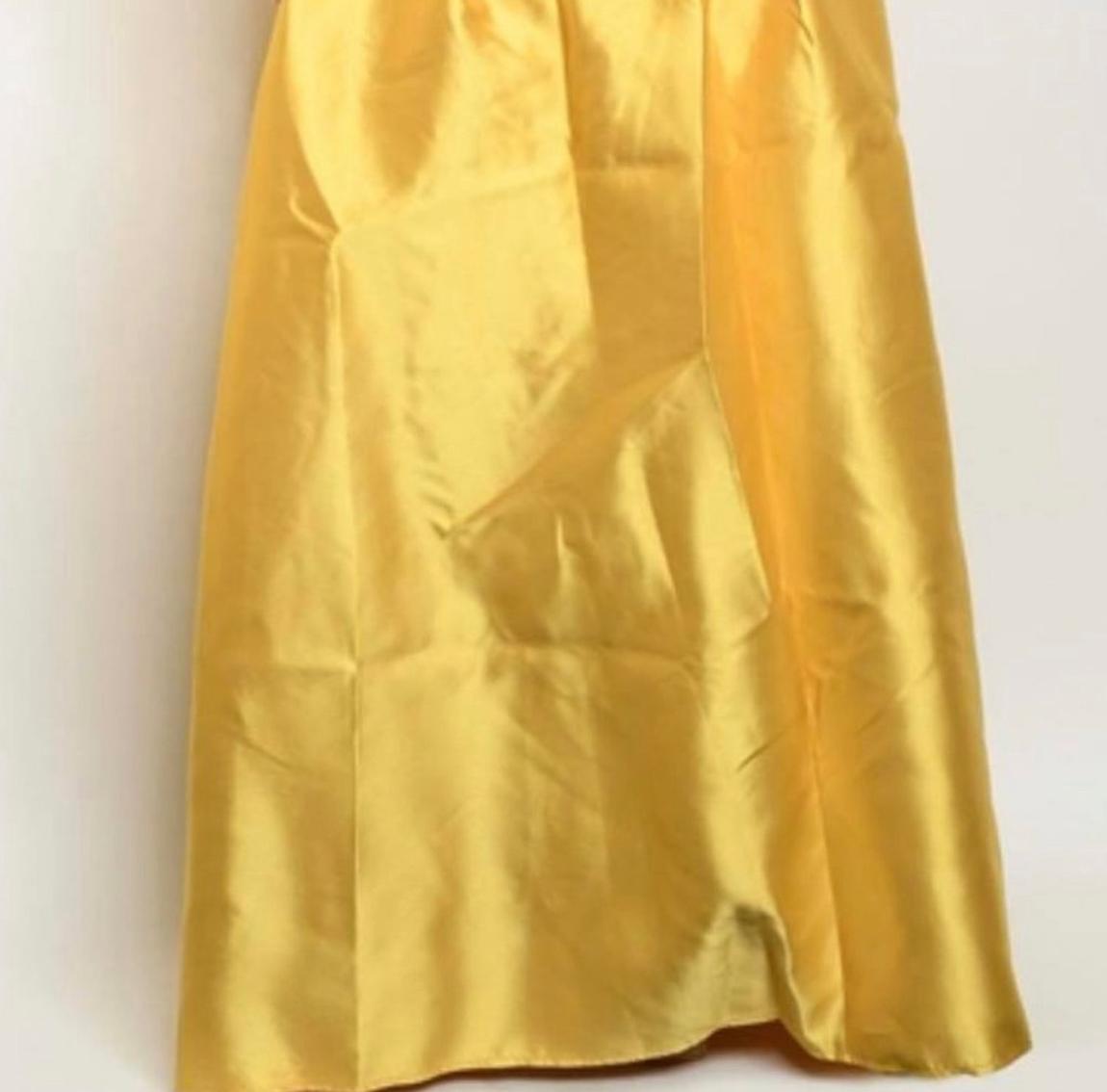 Size 14 Yellow Ball Gown on Queenly