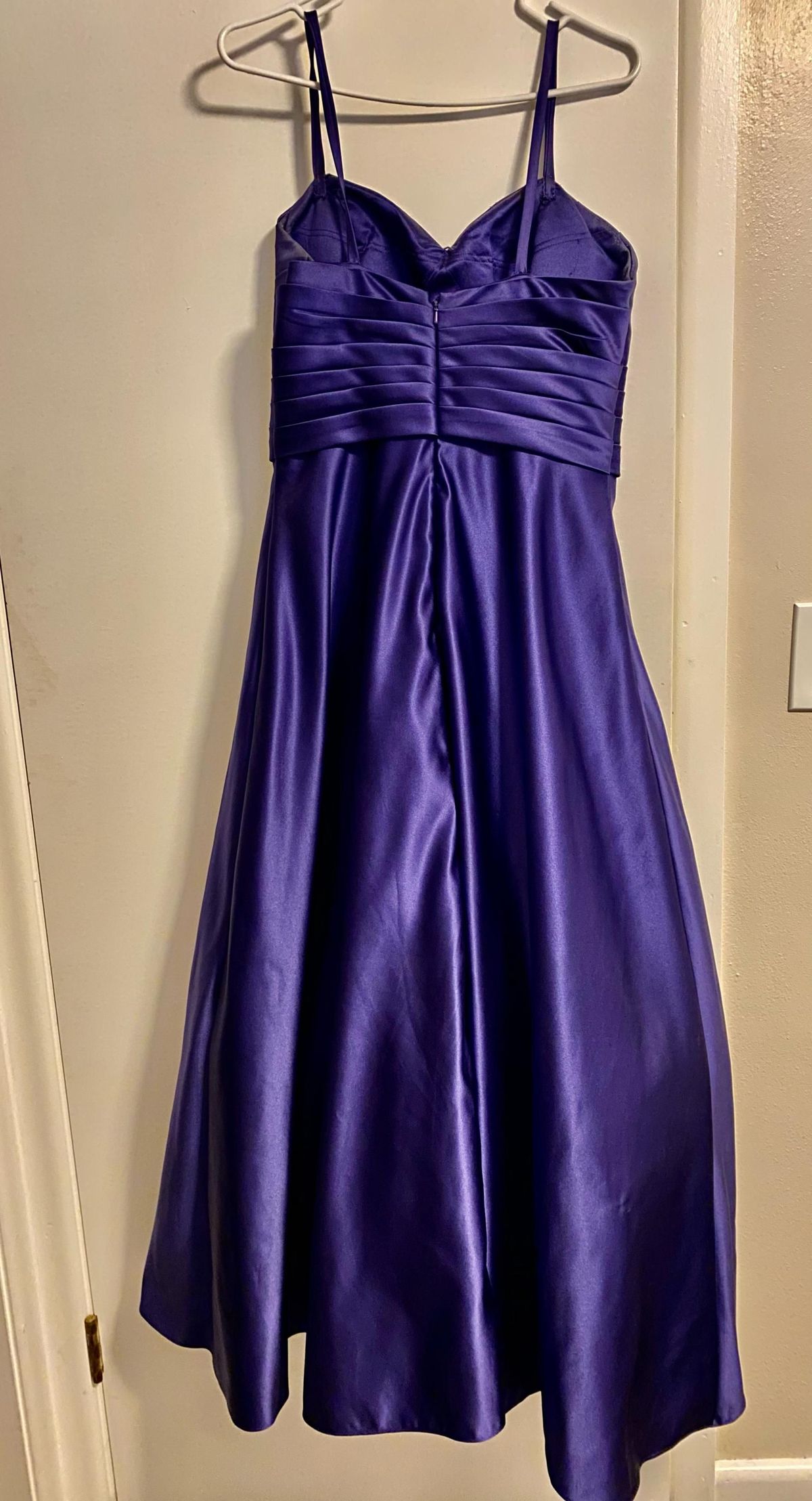 Plus Size 16 Bridesmaid Purple Floor Length Maxi on Queenly