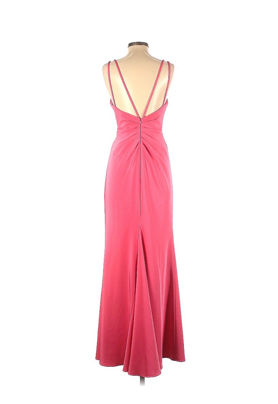 Faviana Size 4 Prom Satin Light Pink Floor Length Maxi on Queenly
