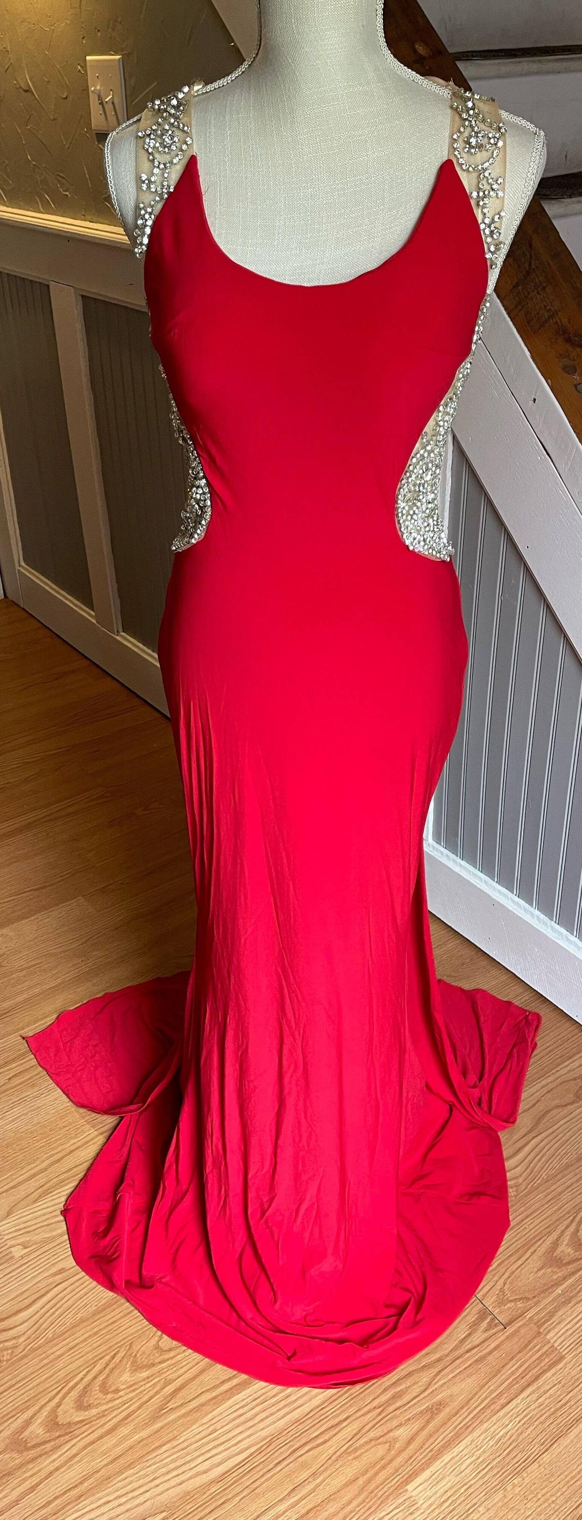 Colors Size 4 Pageant Red A-line Dress on Queenly