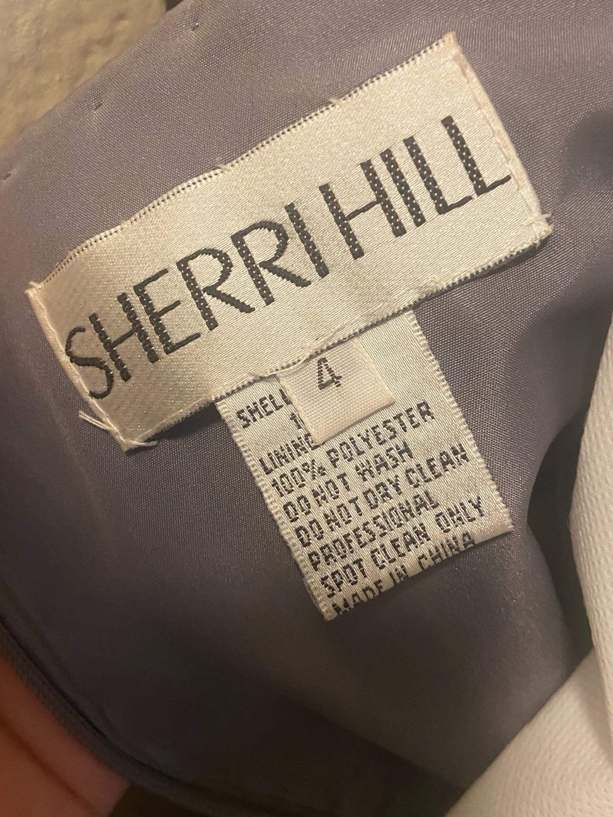 Sherri Hill Size 4 Pageant Silver Cocktail Dress on Queenly
