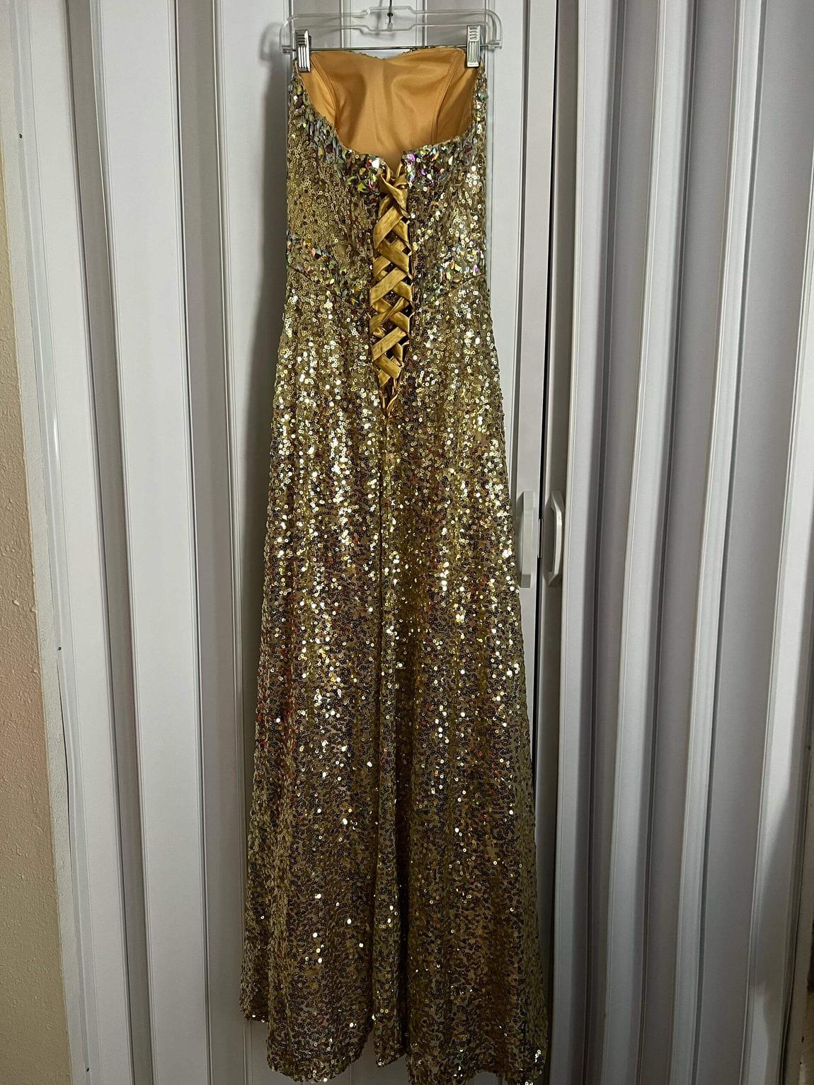 Grace Karin Size 2 Gold Floor Length Maxi on Queenly