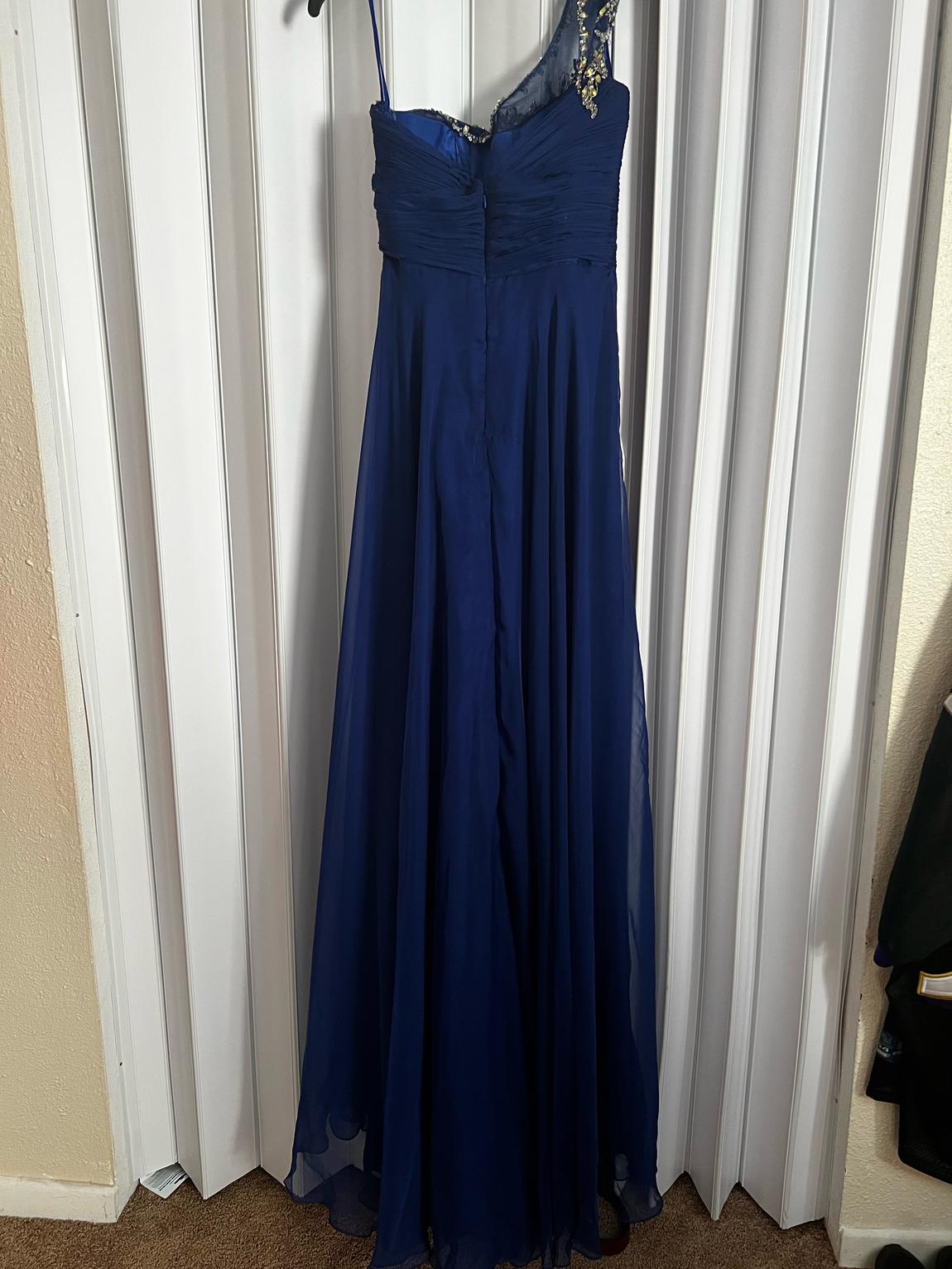 Mac Duggal Size 6 Royal Blue Floor Length Maxi on Queenly