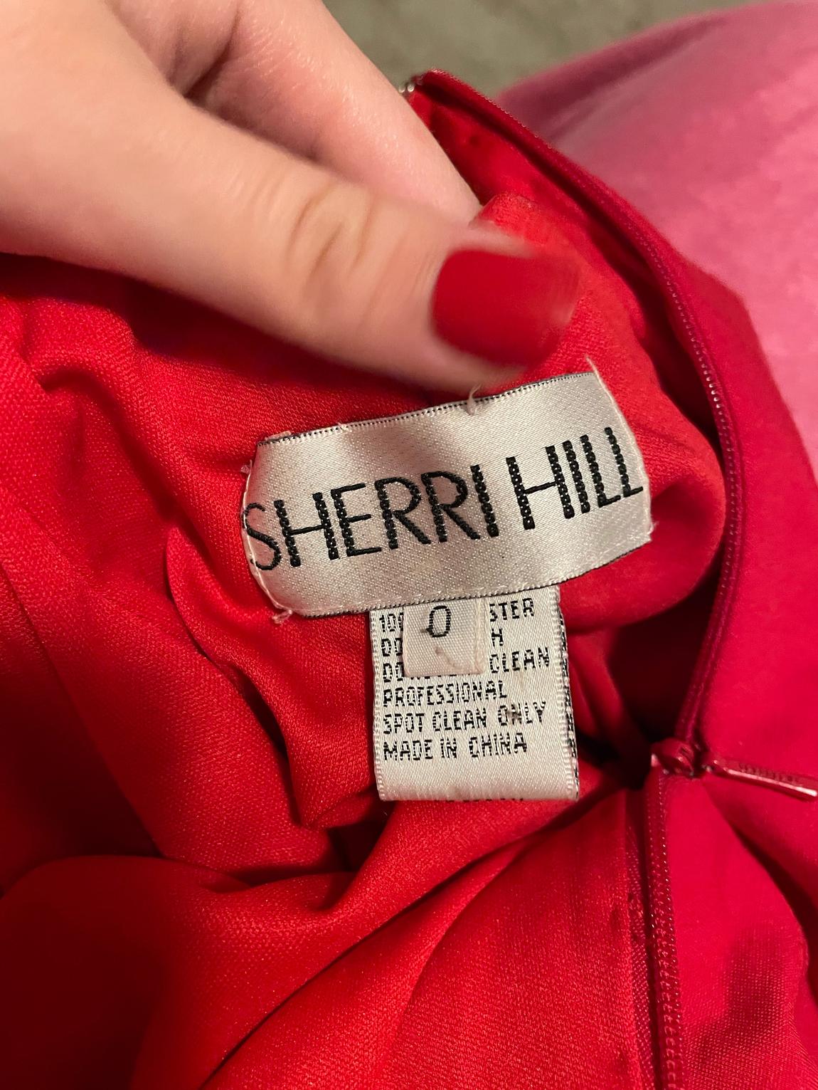 Sherri Hill Size 0 Prom Red Dress With Train on Queenly