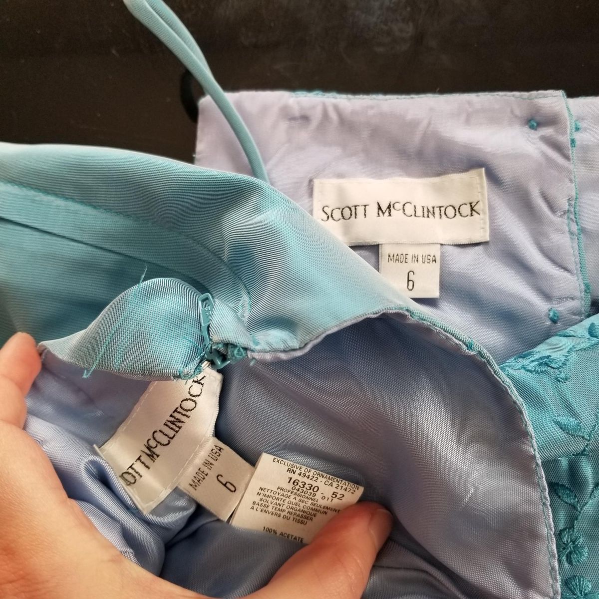 Scott McClintock Size 4 Prom Light Blue A-line Dress on Queenly