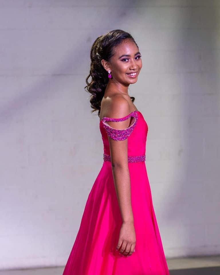 Size 4 Prom Sequined Hot Pink Floor Length Maxi on Queenly