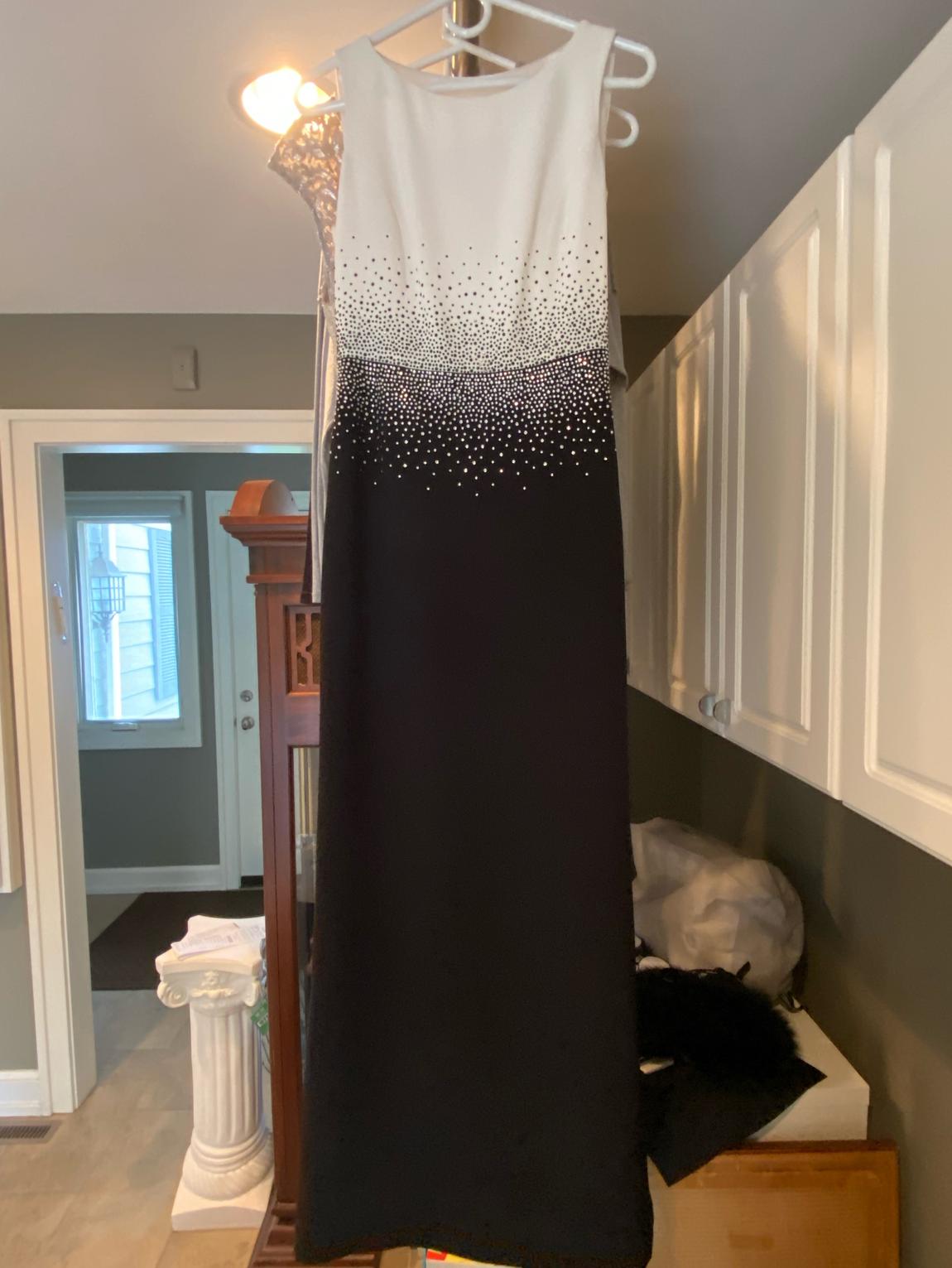 Size 4 Sequined Black Ball Gown on Queenly