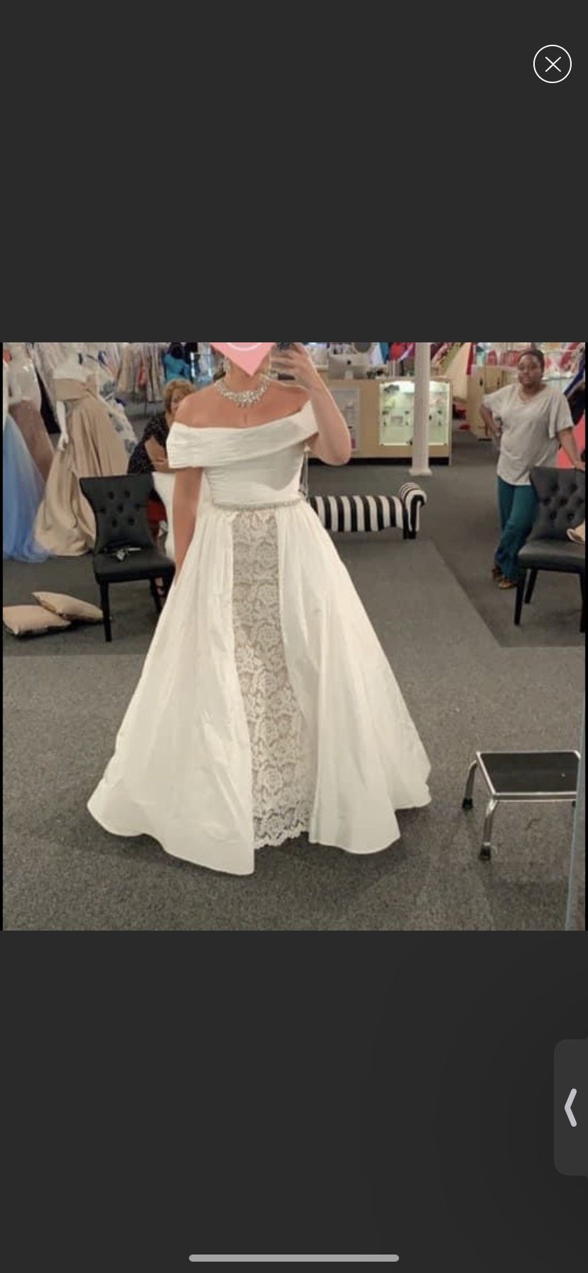 Tarik Ediz Size 8 Wedding Lace White Mermaid Dress on Queenly