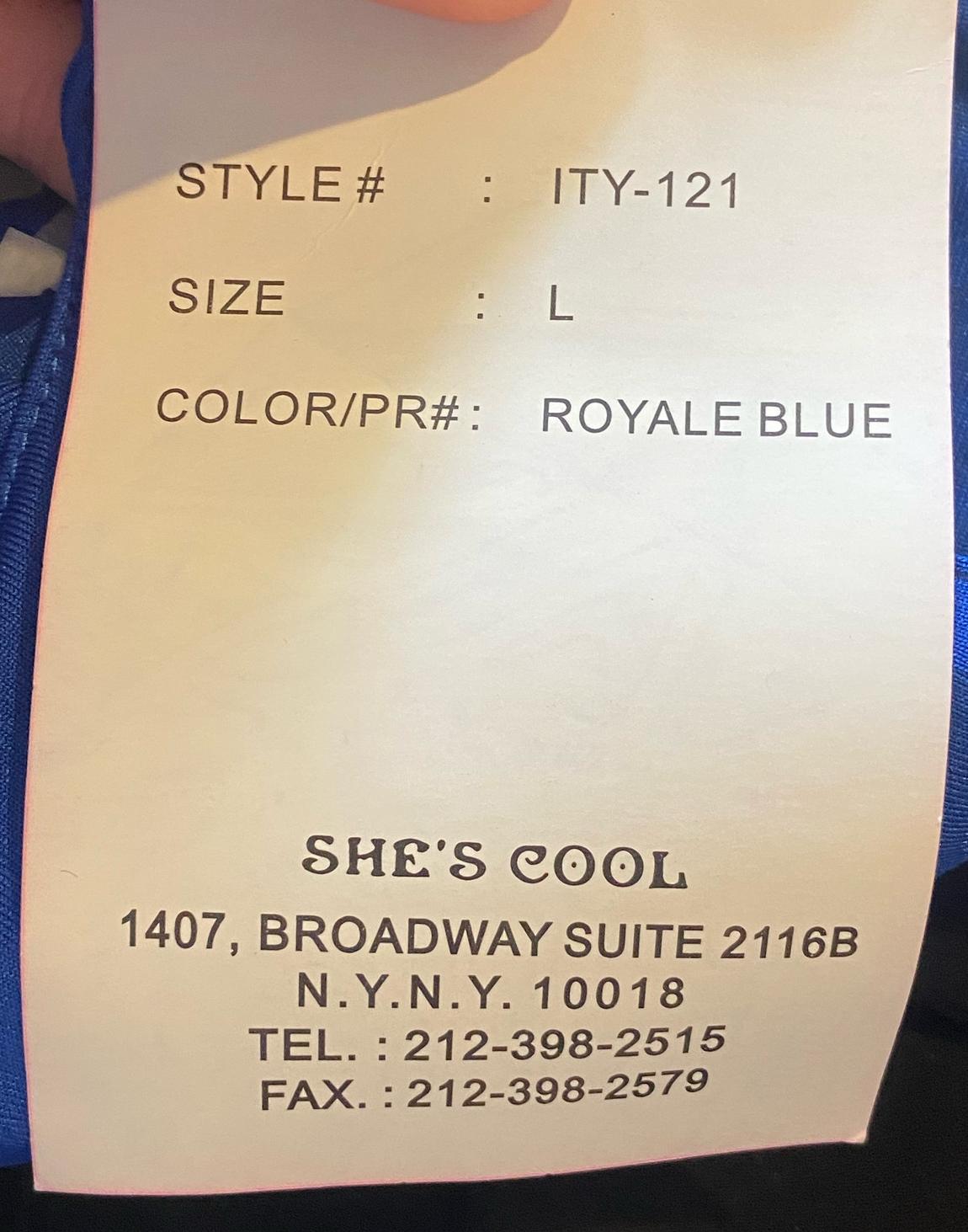 Size 10 Velvet Royal Blue Floor Length Maxi on Queenly