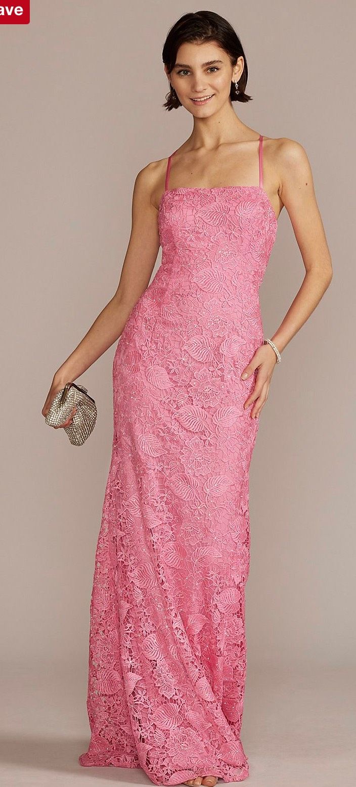 David's bridal 2025 pink prom dress