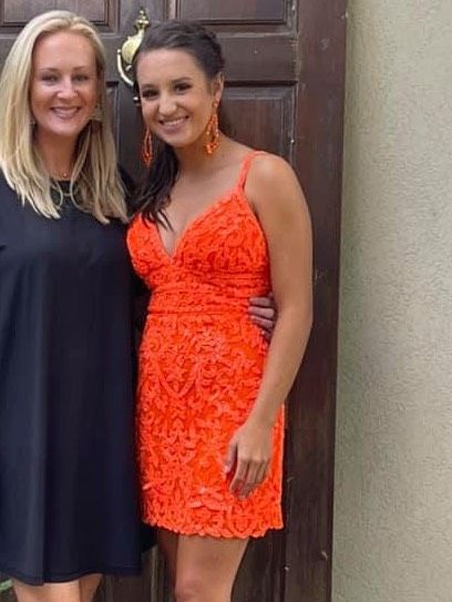 Sherri Hill Size 2 Homecoming Orange Cocktail Dress on Queenly