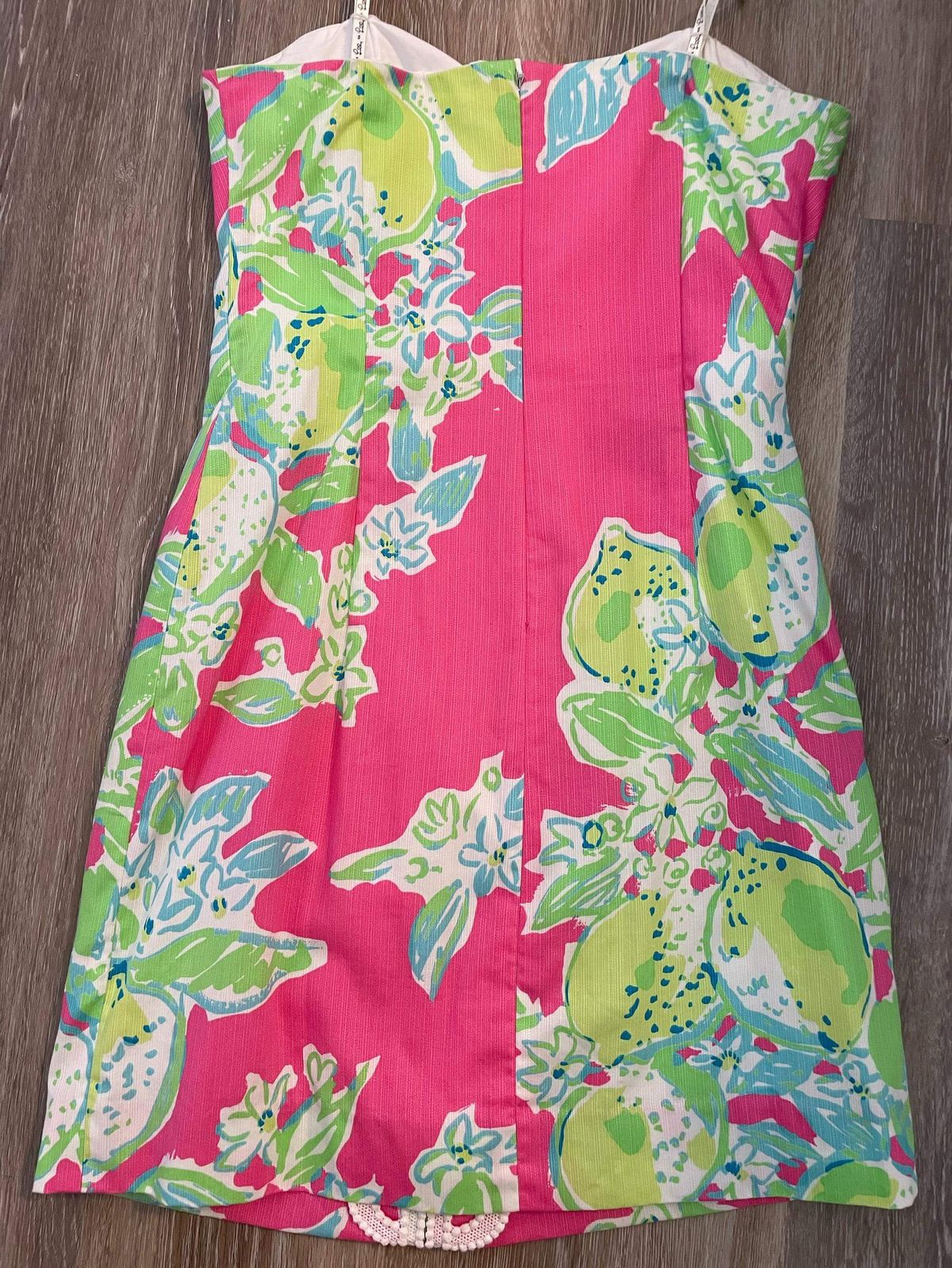 Lilly Pulitzer Size 00 Prom Floral Hot Pink Cocktail Dress on Queenly
