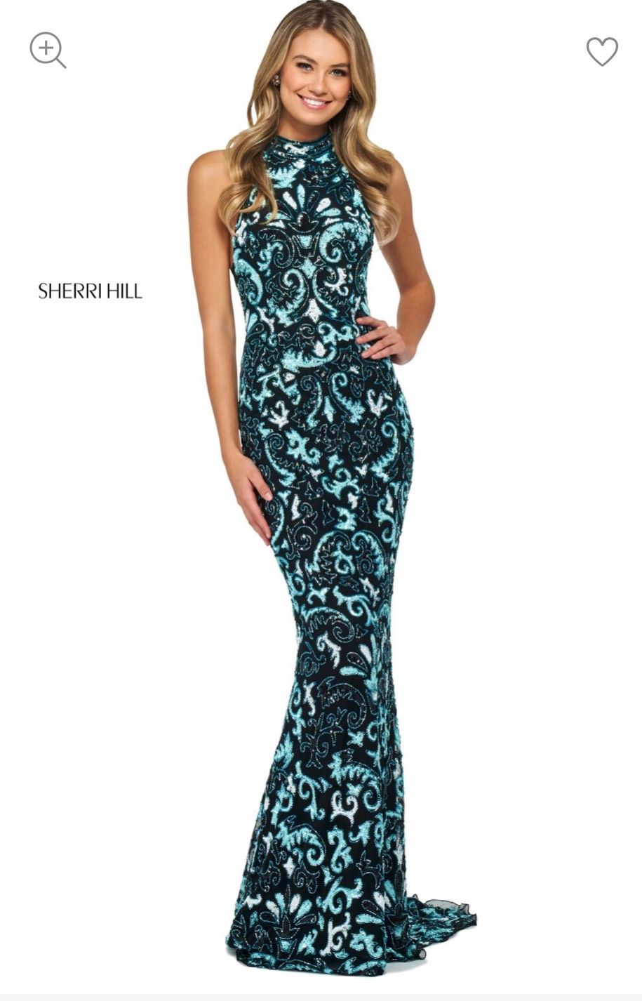 Sherri Hill Size 2 Prom Green Floor Length Maxi on Queenly