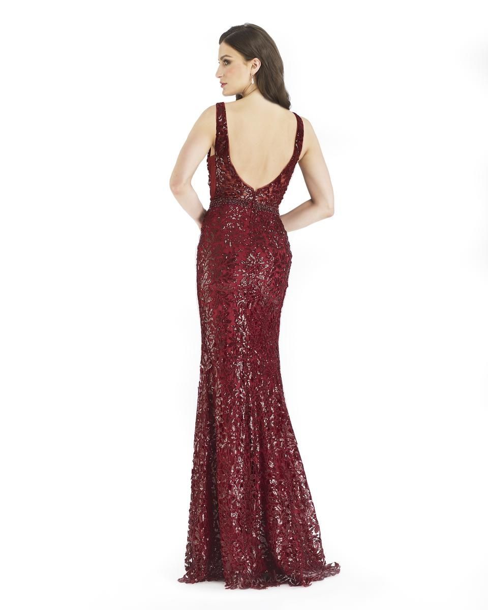Style 16239 Morrell Maxie Size 6 Lace Burgundy Red Floor Length Maxi on Queenly