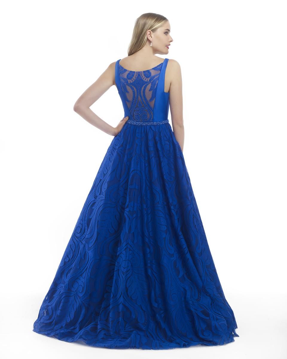Style 15798 Morrell Maxie Plus Size 18 Lace Royal Blue Ball Gown on Queenly