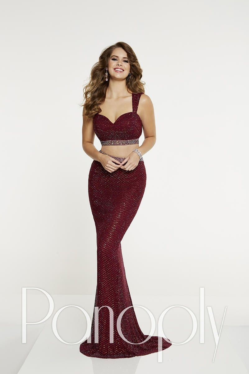 Style 14881 Panoply Size 0 Burgundy Red Mermaid Dress on Queenly