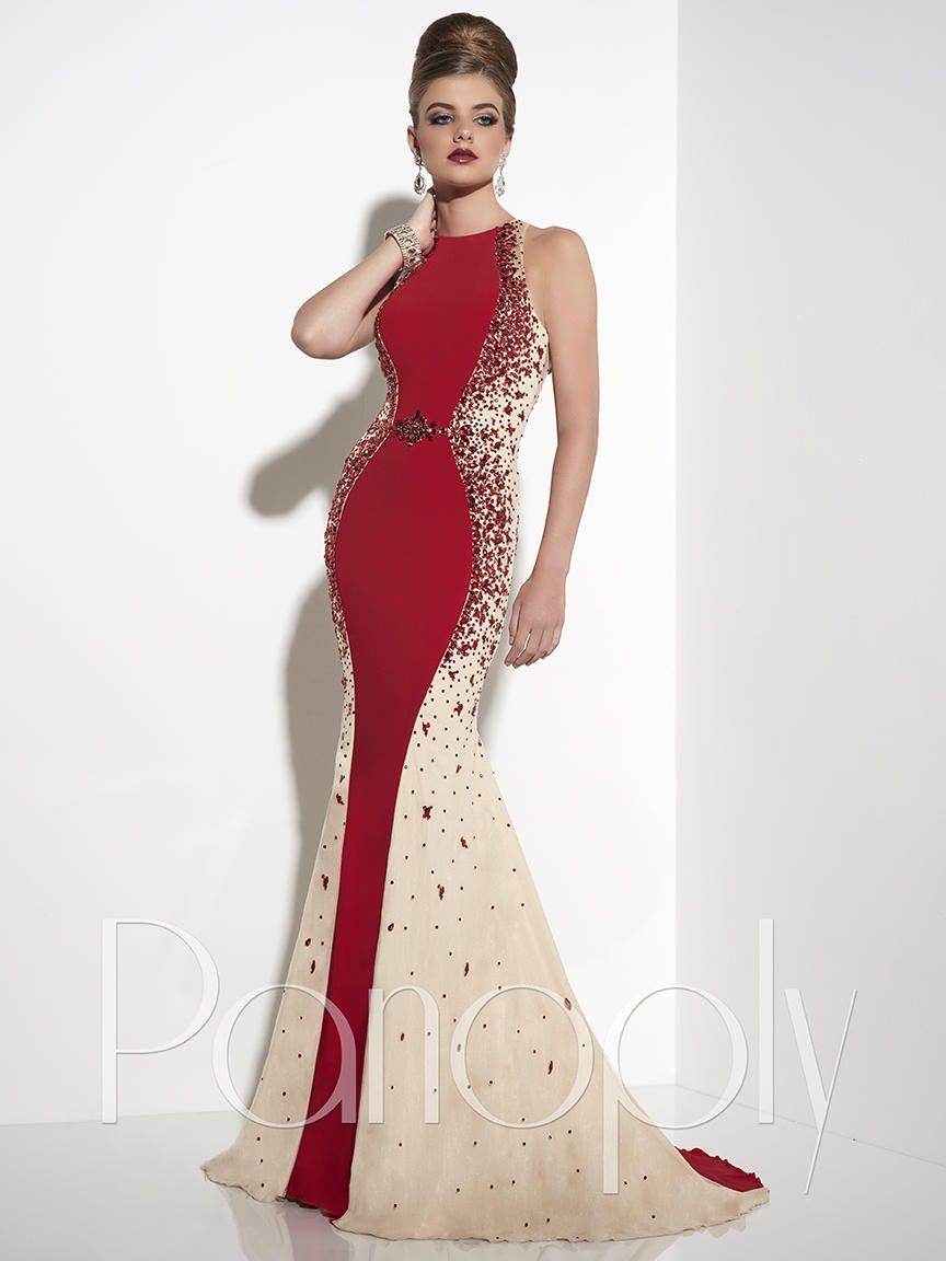 Style 14813 Panoply Size 2 Red Mermaid Dress on Queenly