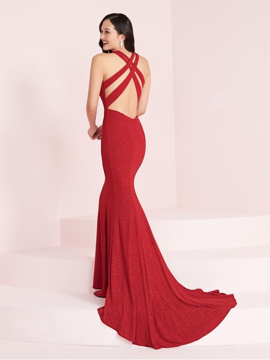 Style 14030 Panoply Size 12 Red Side Slit Dress on Queenly
