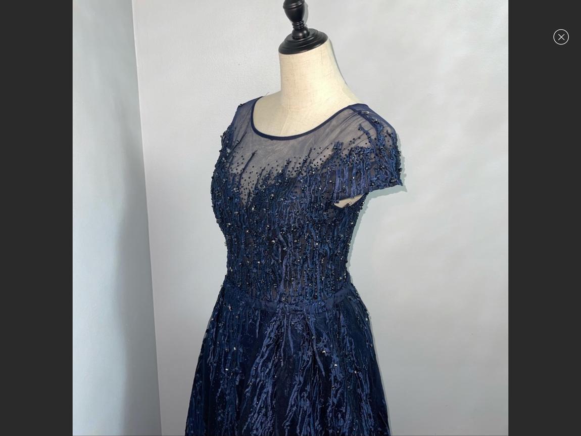 Mac Duggal Size 10 Blue Ball Gown on Queenly