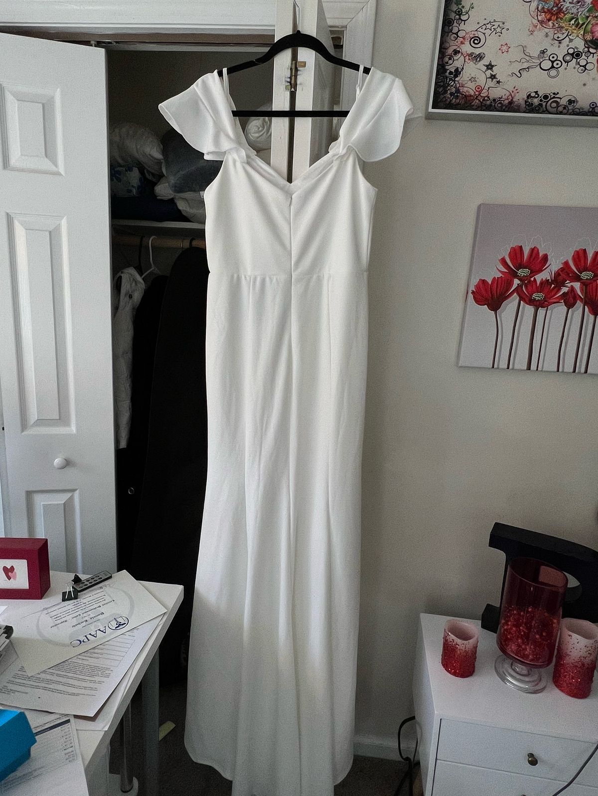 Size 10 White Mermaid Dress on Queenly