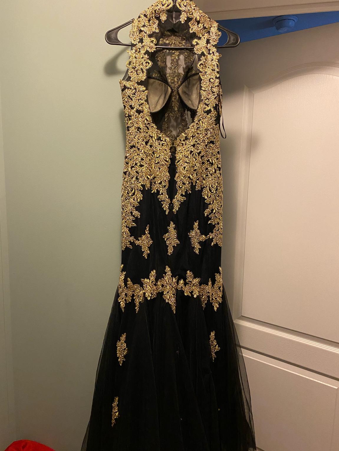 Fiesta fashion Size 00 Black Mermaid Dress on Queenly