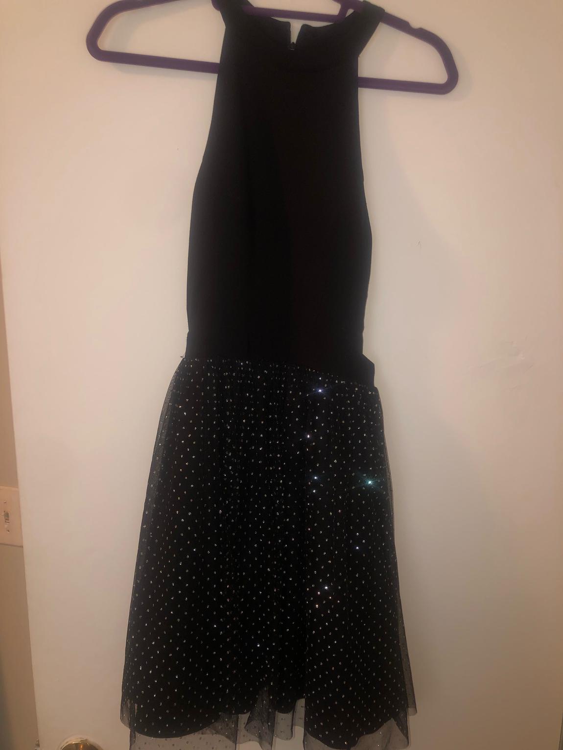 Girls Size 7 Black A-line Dress on Queenly