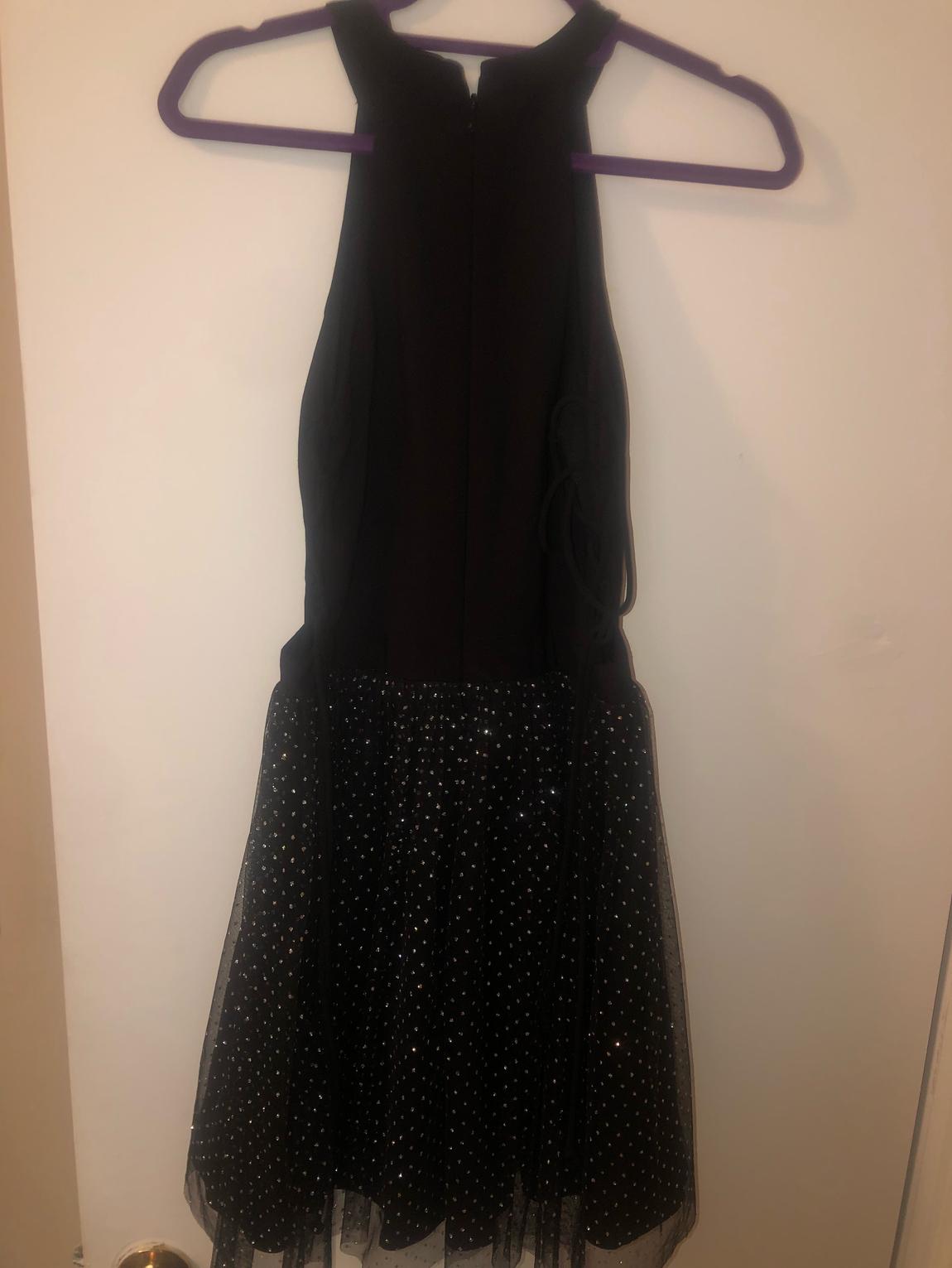 Girls Size 7 Black A-line Dress on Queenly