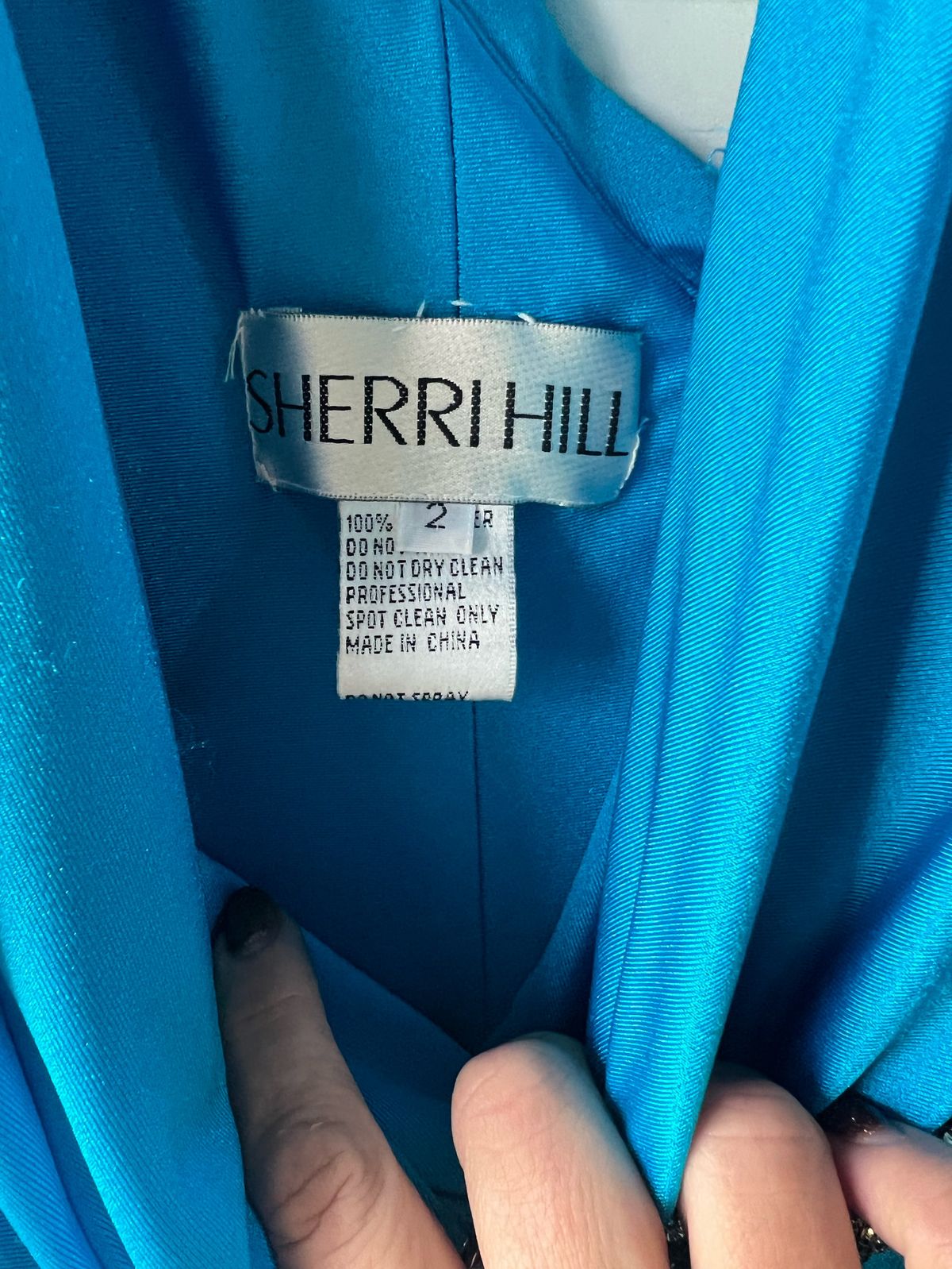 Sherri Hill Size 2 Blue Floor Length Maxi on Queenly