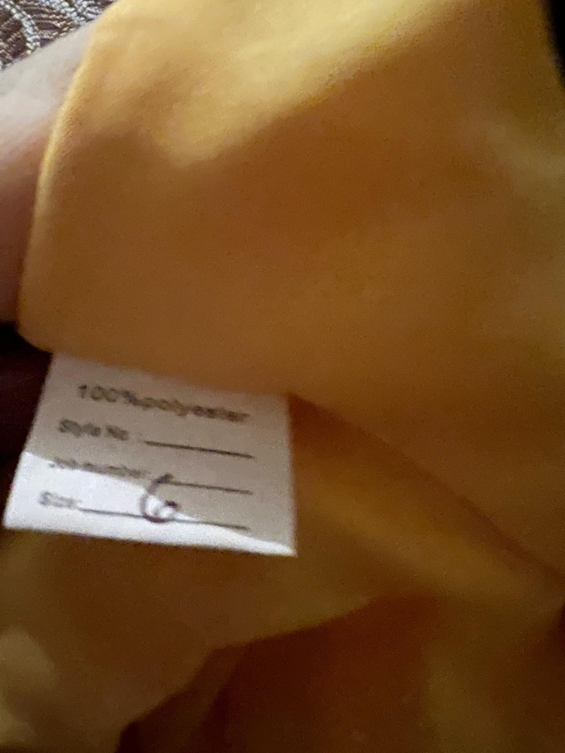 Size 6 Off The Shoulder Yellow Mermaid Dress on Queenly