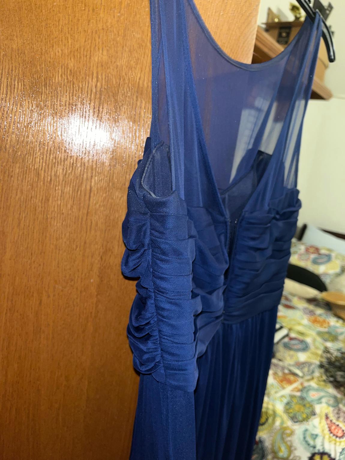 David's Bridal Size 8 Blue A-line Dress on Queenly